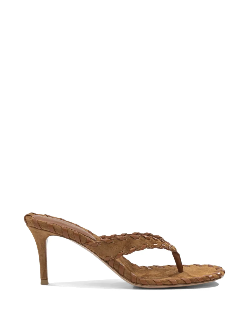 Gianvito Rossi braided suede sandals Bruin