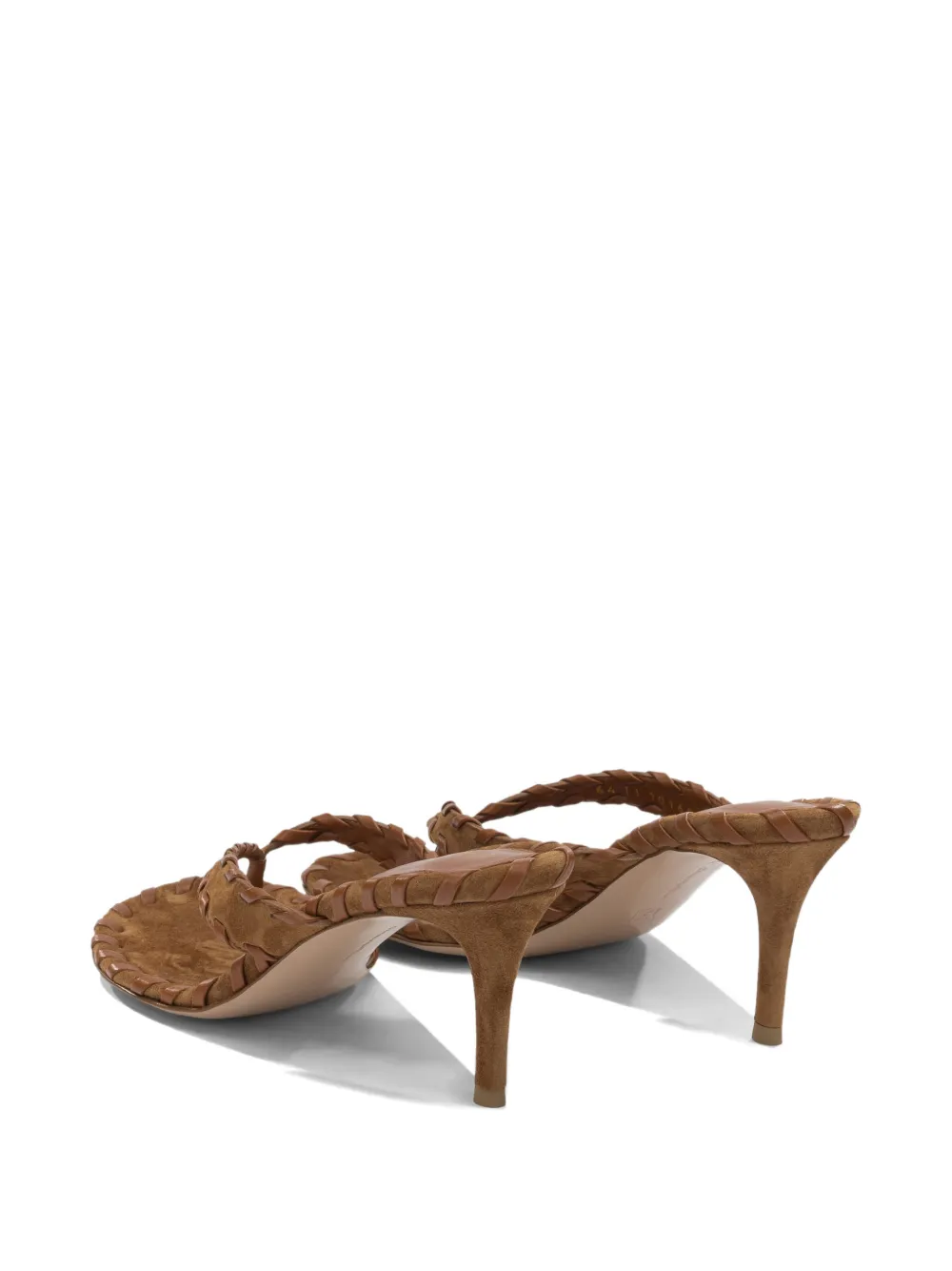 Gianvito Rossi braided suede sandals Bruin