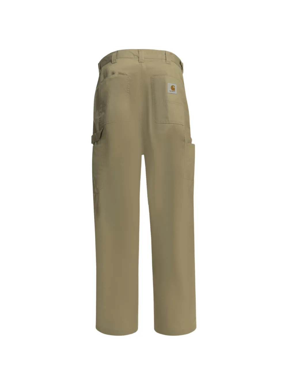 Carhartt WIP Straight broek met logopatch Beige