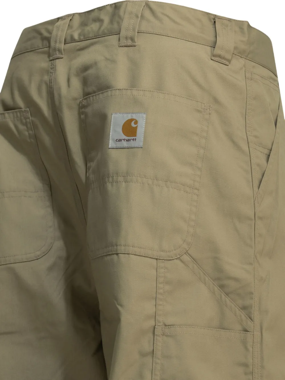 Carhartt WIP Straight broek met logopatch Beige