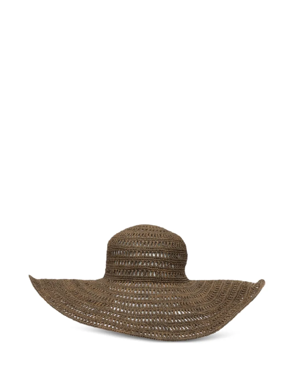 IBELIV Miaro woven wide-brim hat - Marrone