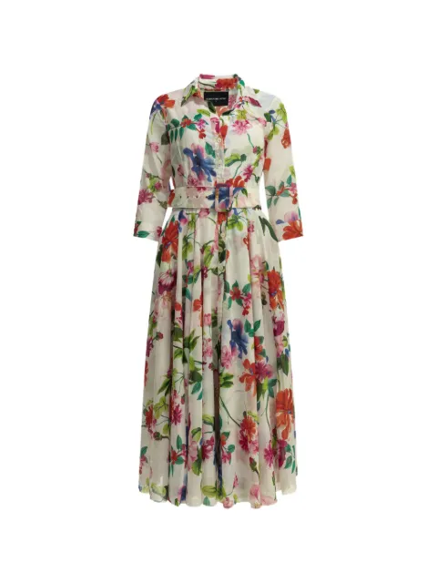 Samantha Sung floral-print belted dress