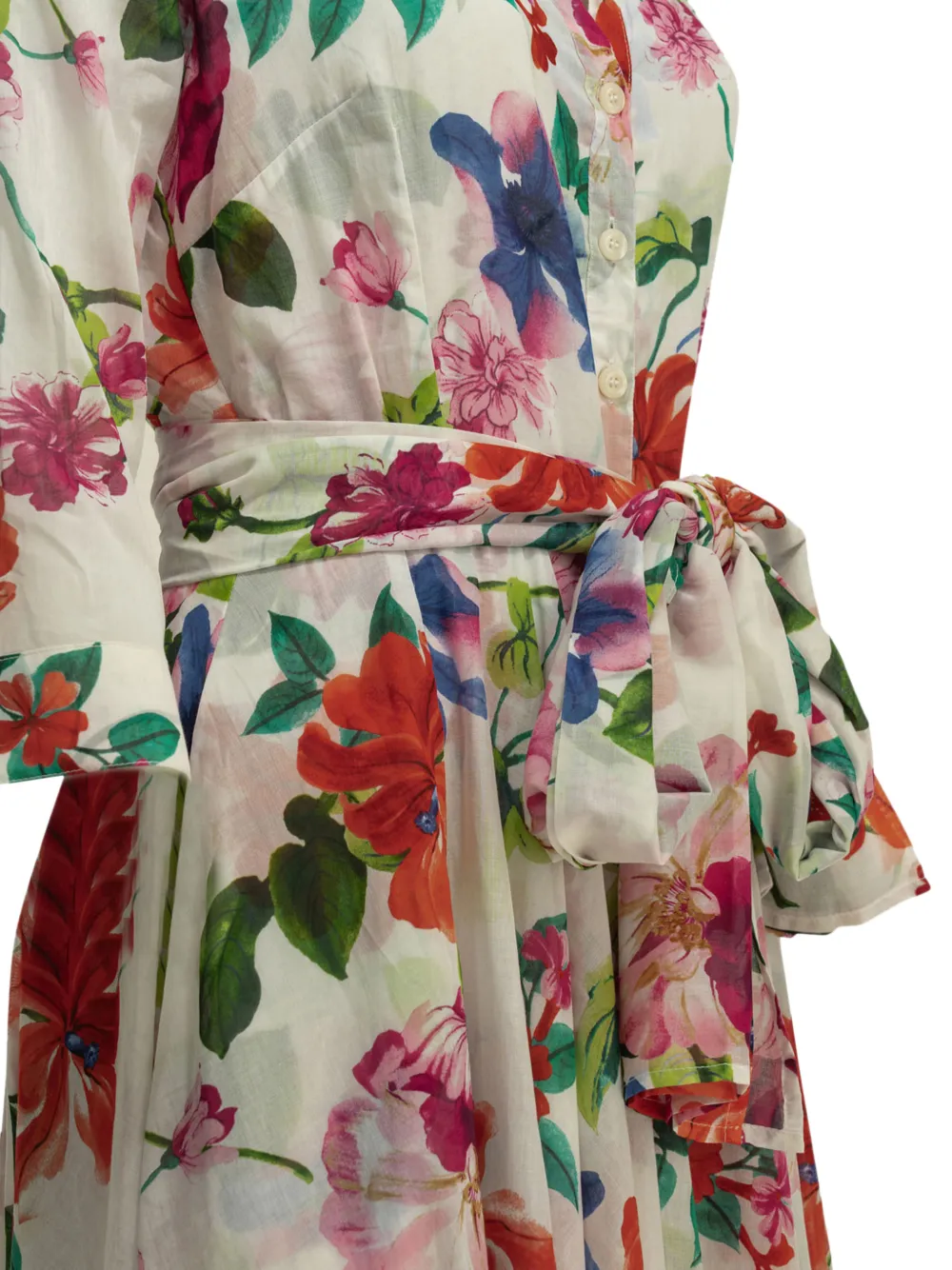 Samantha Sung Jurk met bloemenprint Wit