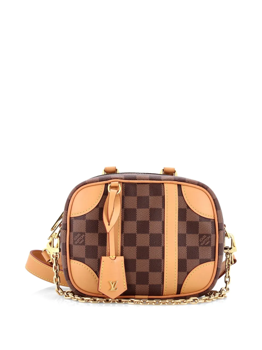 Louis Vuitton Pre-Owned Valisette Souple Handbag Damier with Leather BB satchel - Marrone