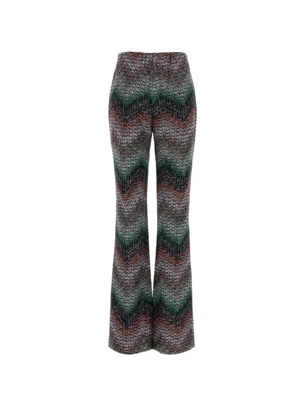 Missoni zigzag-knit flared trousers - Black