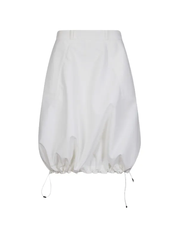Coperni Tailored Balloon Skirt in White