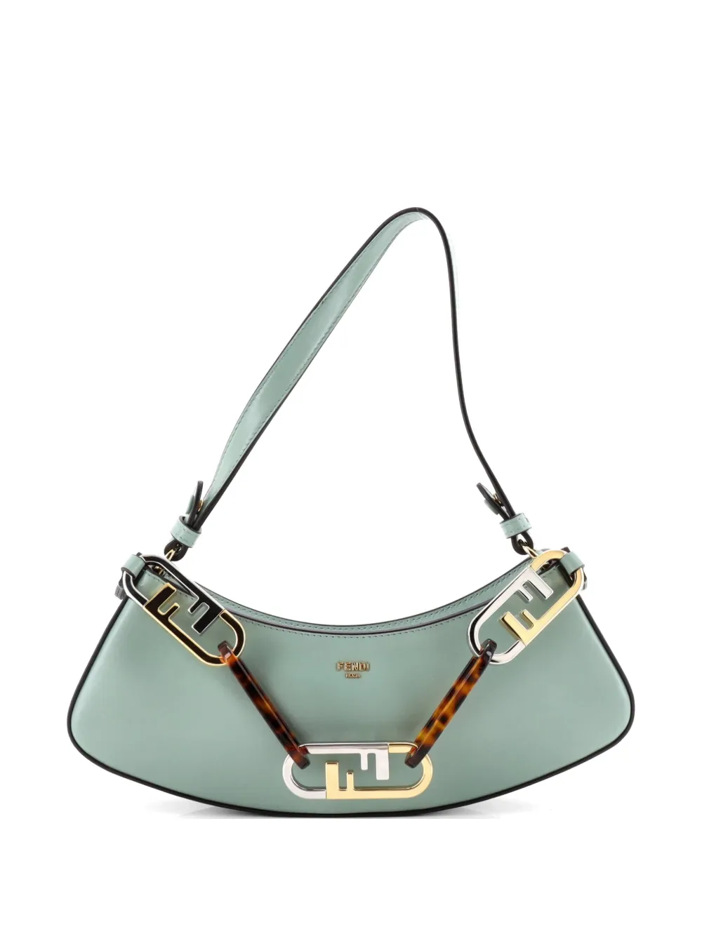 Fendi Pre-Owned O’Lock Swing Leather shoulder bag - Verde