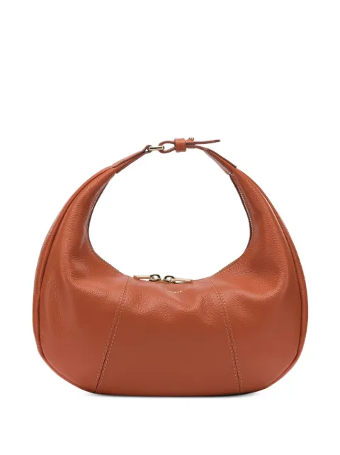 Le Tanneur small pebbled-leather curved tote bag