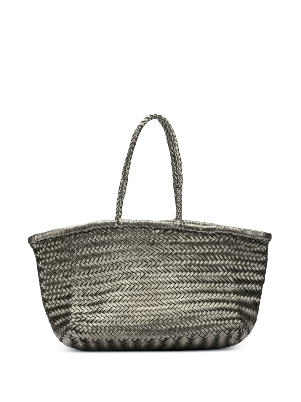 DRAGON DIFFUSION woven-design tote bag - Argento