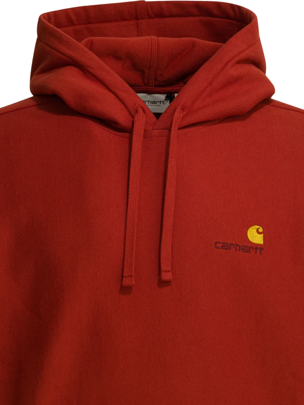 Carhartt WIP American Script hoodie met geborduurd logo en trekkoord Rood