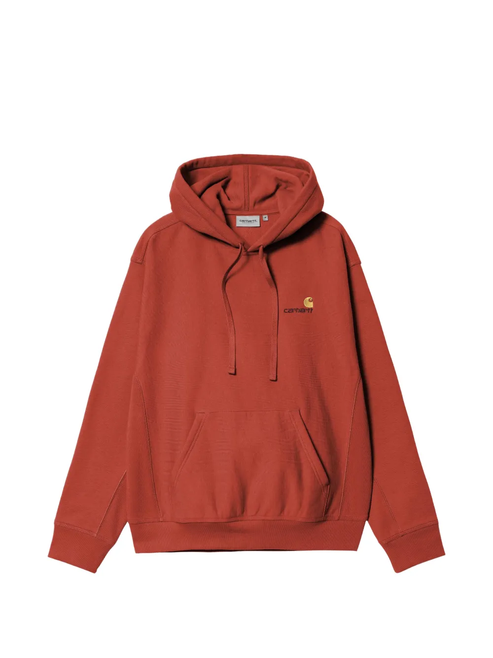 Carhartt WIP American Script hoodie met geborduurd logo en trekkoord Rood