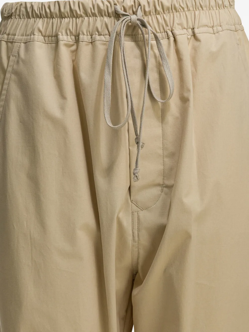Rick Owens Broek met trekkoordtaille en rits Beige