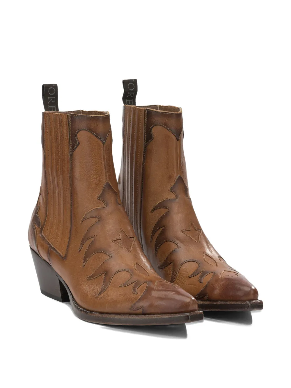Sartore leather cowboy boots Bruin