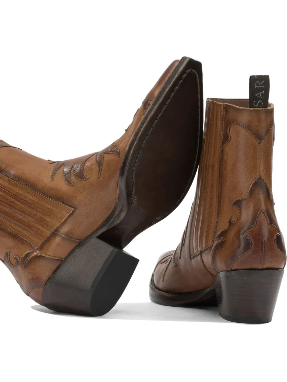 Sartore leather cowboy boots Bruin