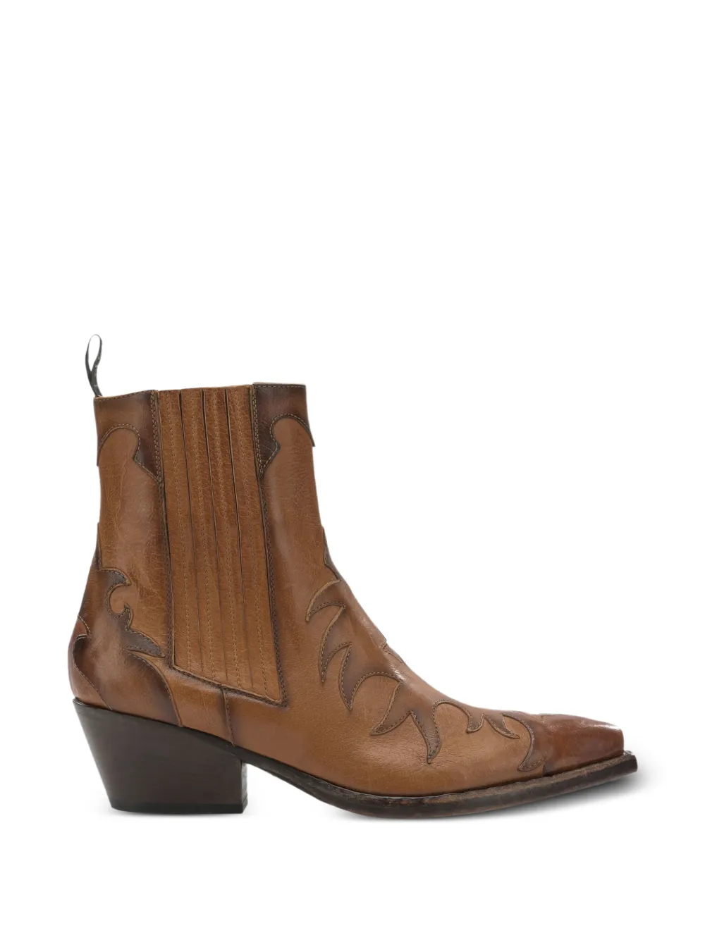 Sartore leather cowboy boots - Marrone