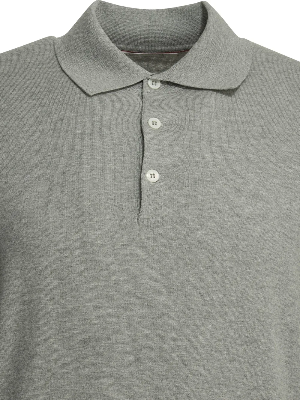 Brunello Cucinelli Katoenen poloshirt Grijs