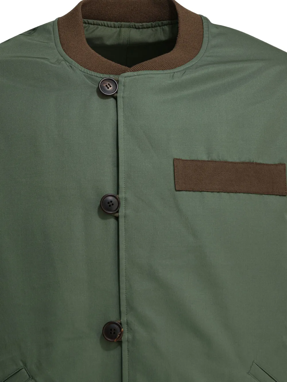  Visvim Bomber Con Bordo A Contrasto - Verde 
