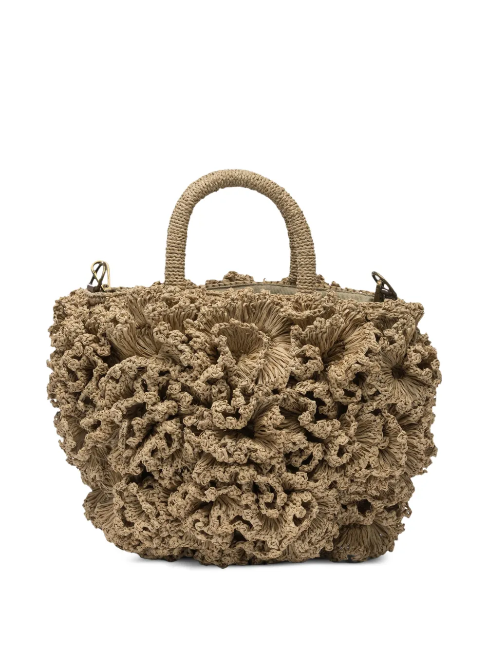IBELIV Borsa tote Coral con ruches - Toni neutri