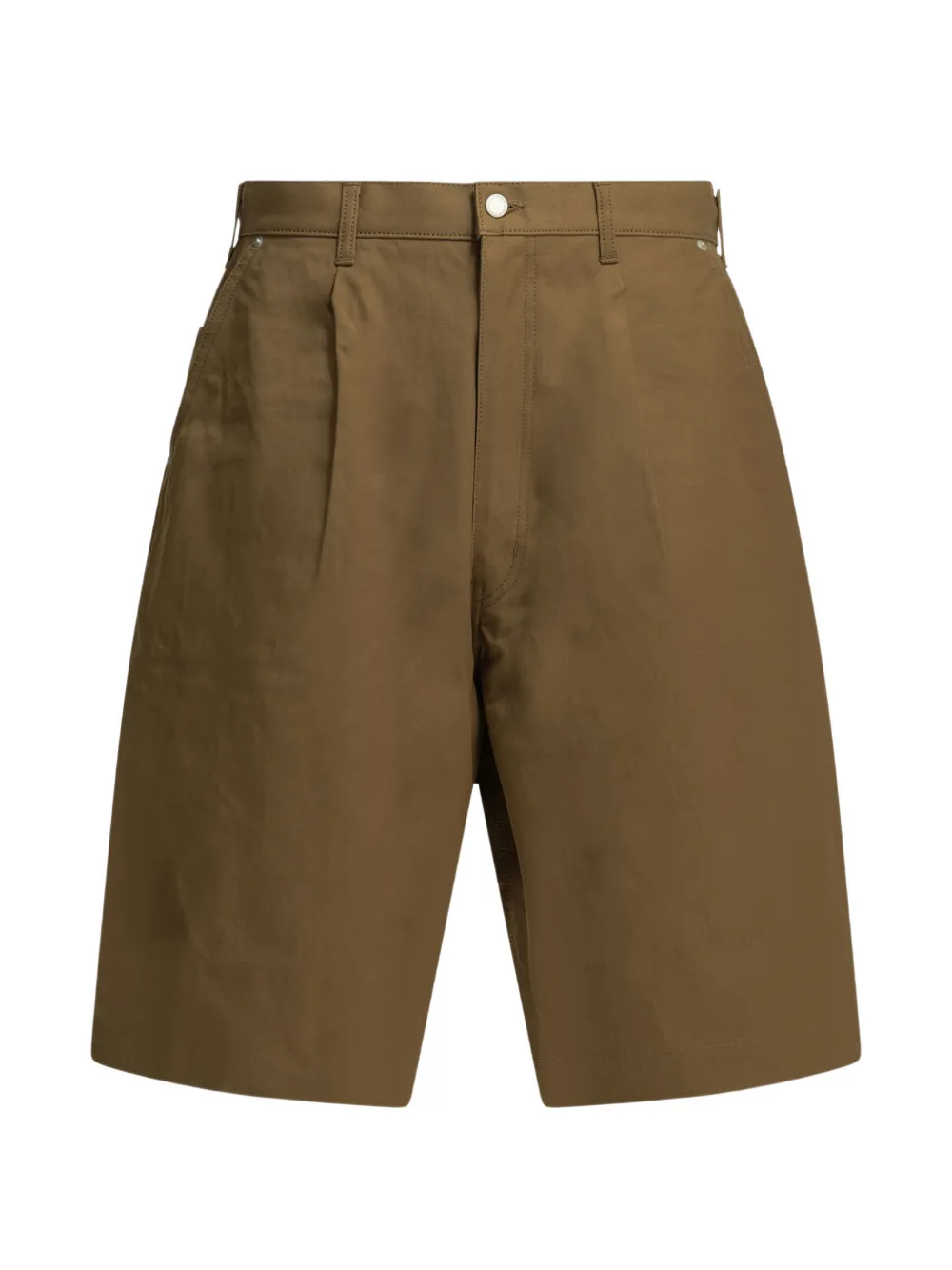 Comme des Garçons Homme pleated-front pocket-detail shorts - Marrone