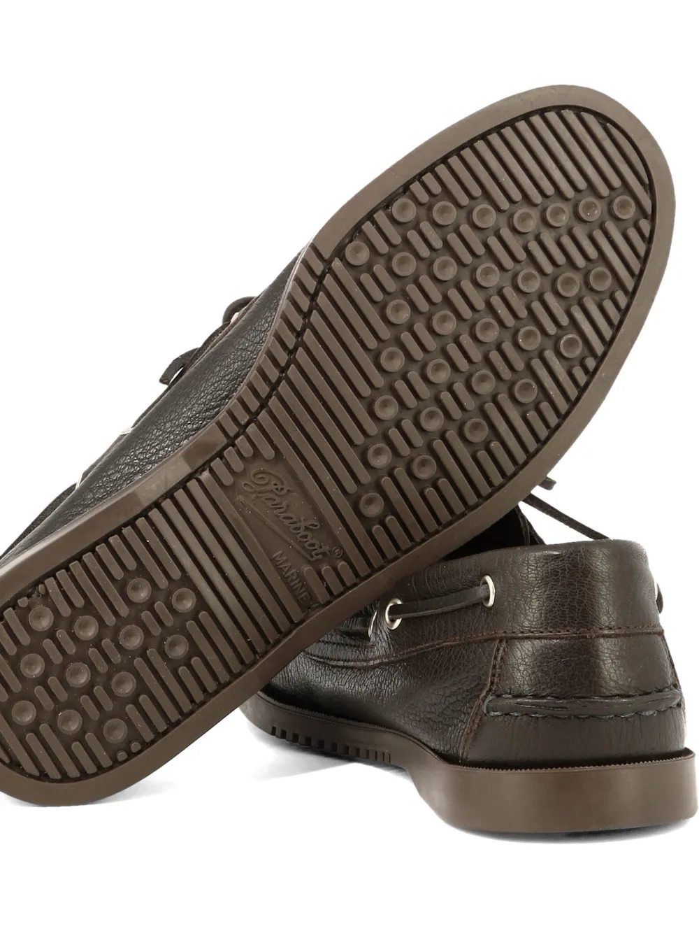 Paraboot Barth leather boat shoes Bruin