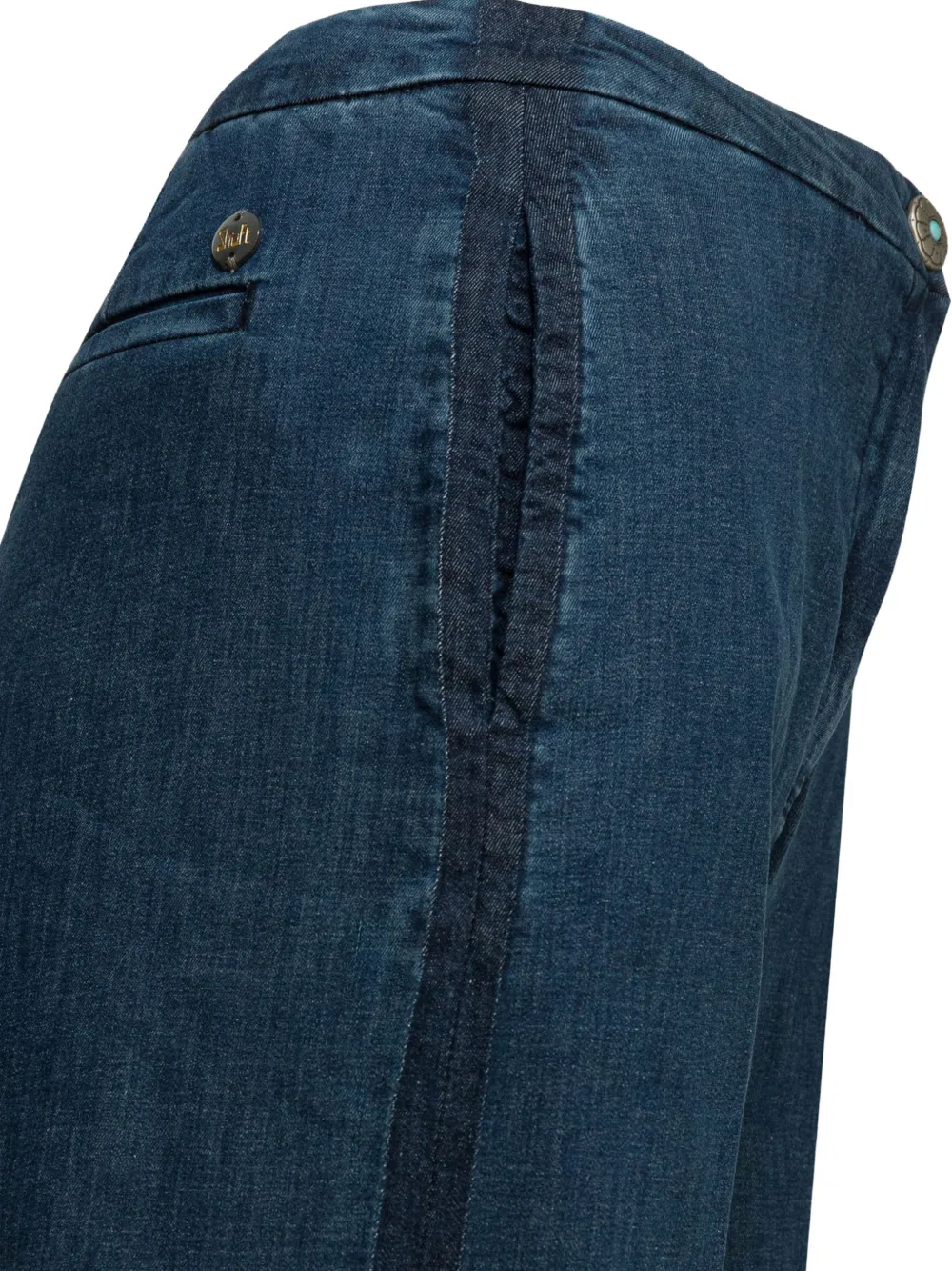  Shaft Jeans Vaqueros Anchos Con Pinzas - Azul 