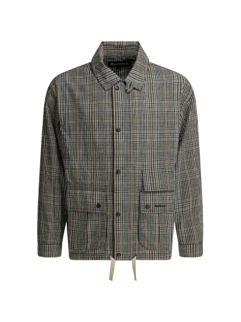 Barbour Westoe check-pattern drawstring-hem coat