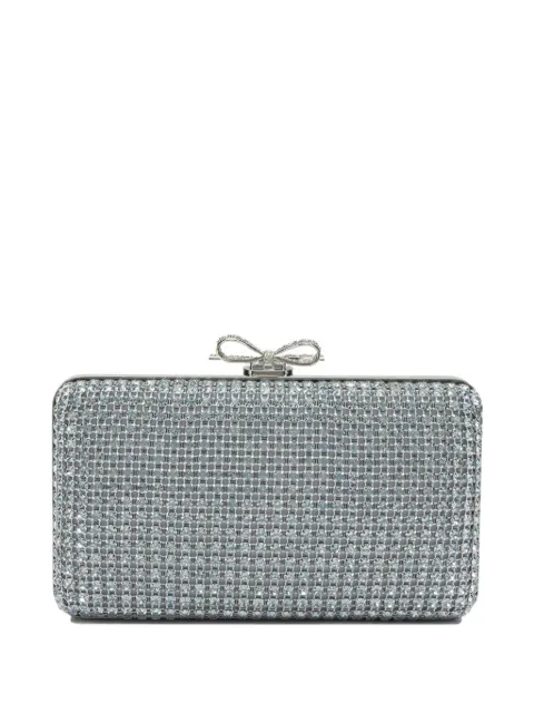 Self-Portrait crystal-embellished clutch bag