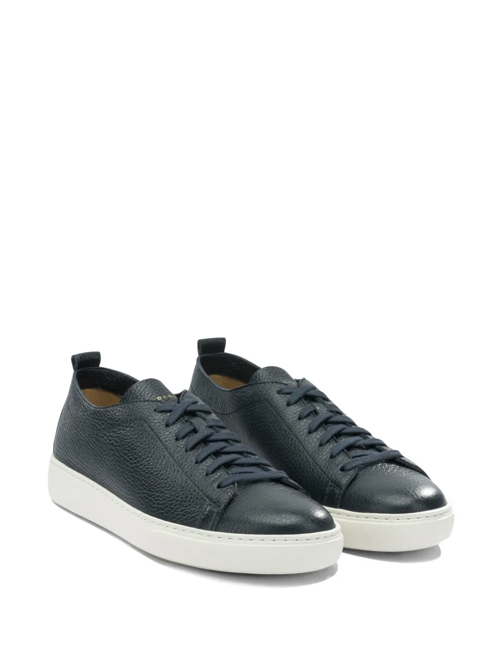 Henderson Baracco grainy leather sneakers Blauw