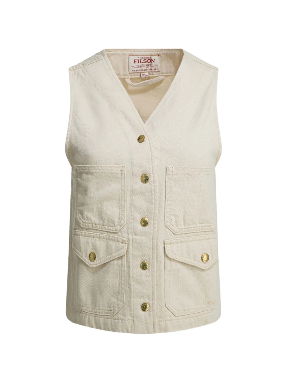 Filson Archive Cruiser multi-pocket gilet - White
