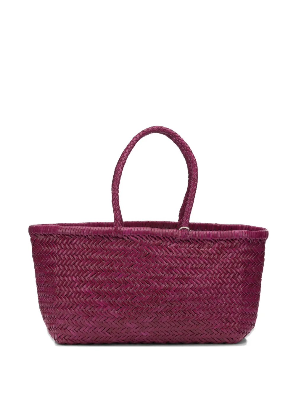 DRAGON DIFFUSION Triple Jump woven-leather shoulder bag - Viola