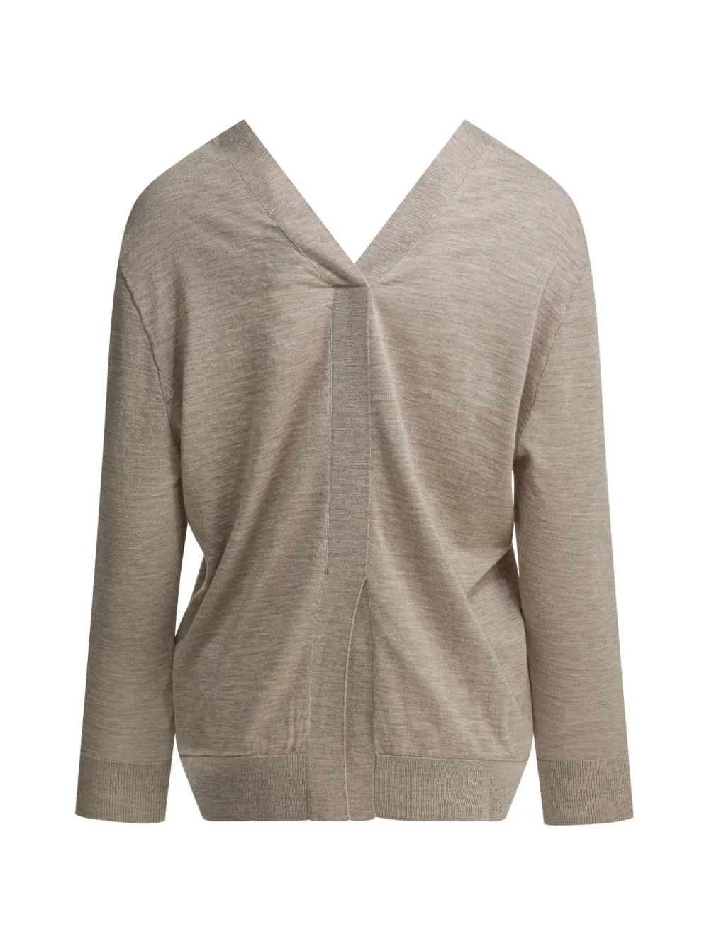 SA SU PHI Sweater van kasjmierblend met V-hals Beige