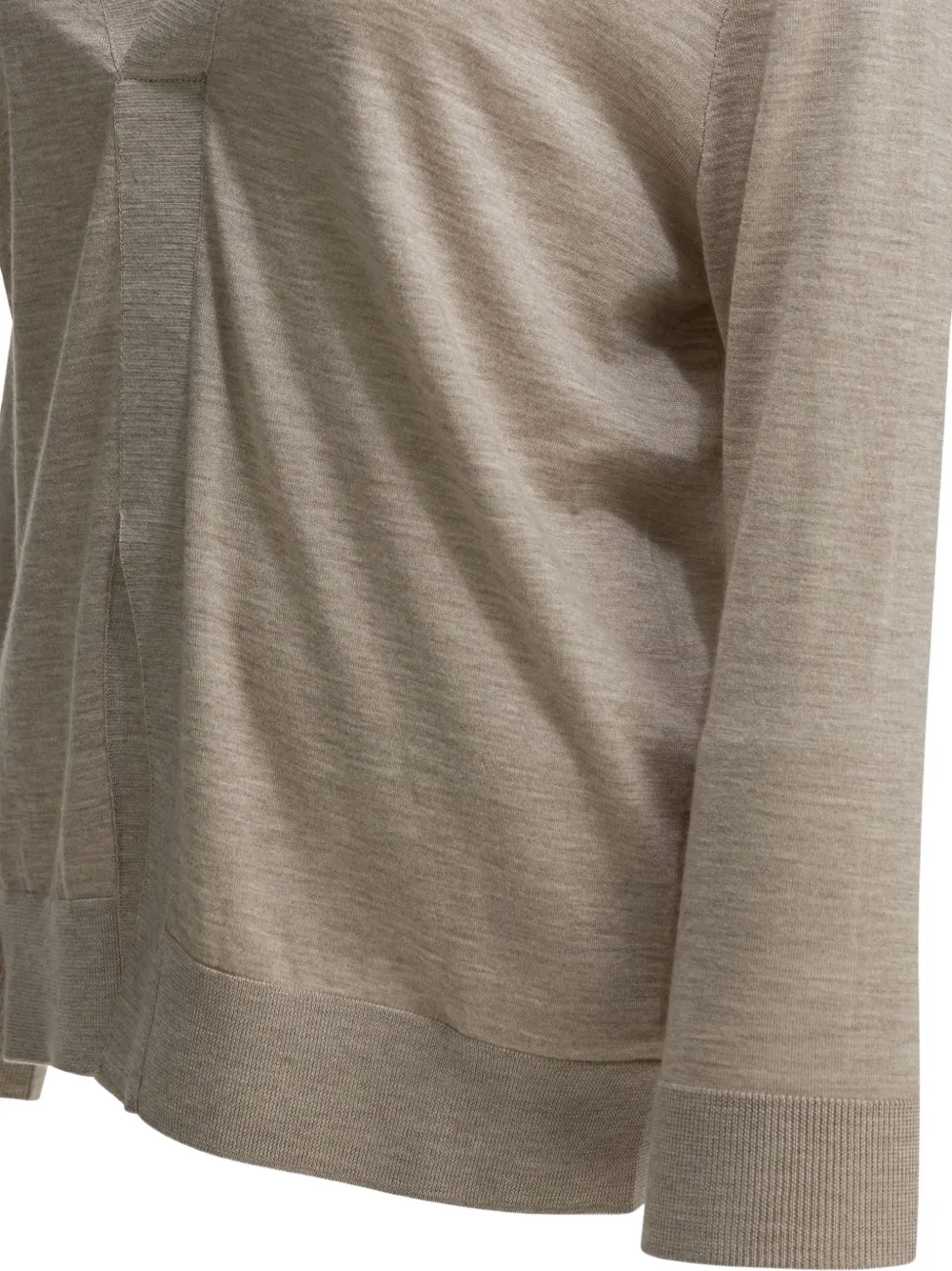 SA SU PHI Sweater van kasjmierblend met V-hals Beige