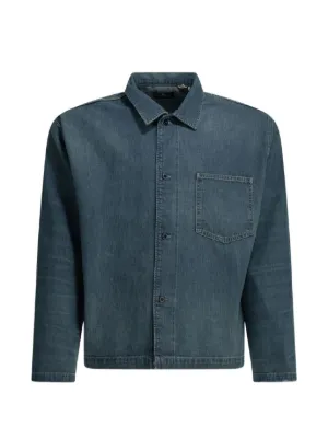 Needles Penny Twill Denim Jacket | Blue | FARFETCH JO