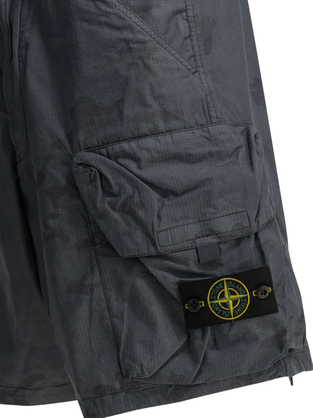 logo-patch shorts by Stone Island