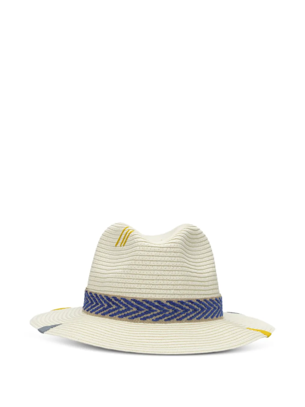 THE HAT GANG embroidered raffia hat - Toni neutri