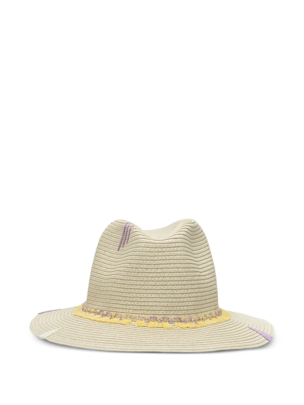 THE HAT GANG Hoed met geborduurd logo Beige
