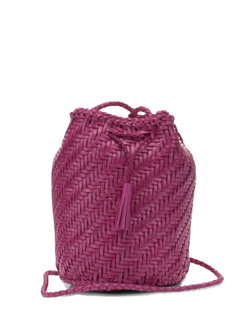 DRAGON DIFFUSION Pompom Double Jump shoulder bag - Rosa