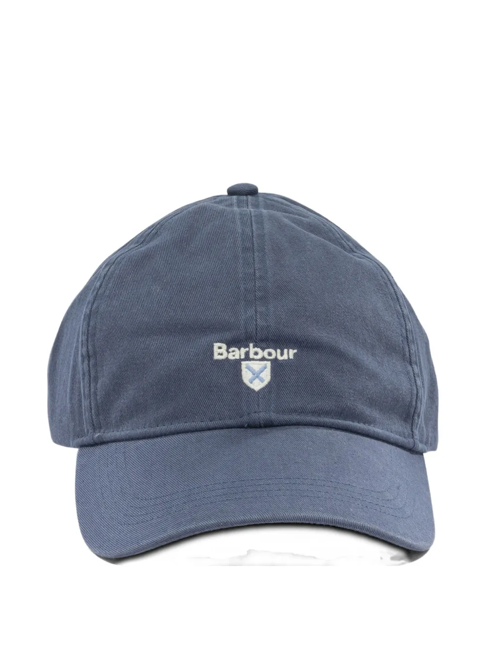 Barbour 로고 자수 베이스볼 캡 모자 | 블루 | Image 1