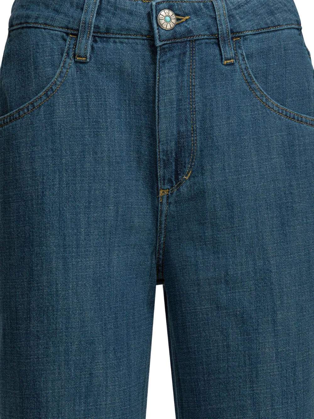  Shaft Jeans Vaqueros Anchos Con Trabillas - Azul 