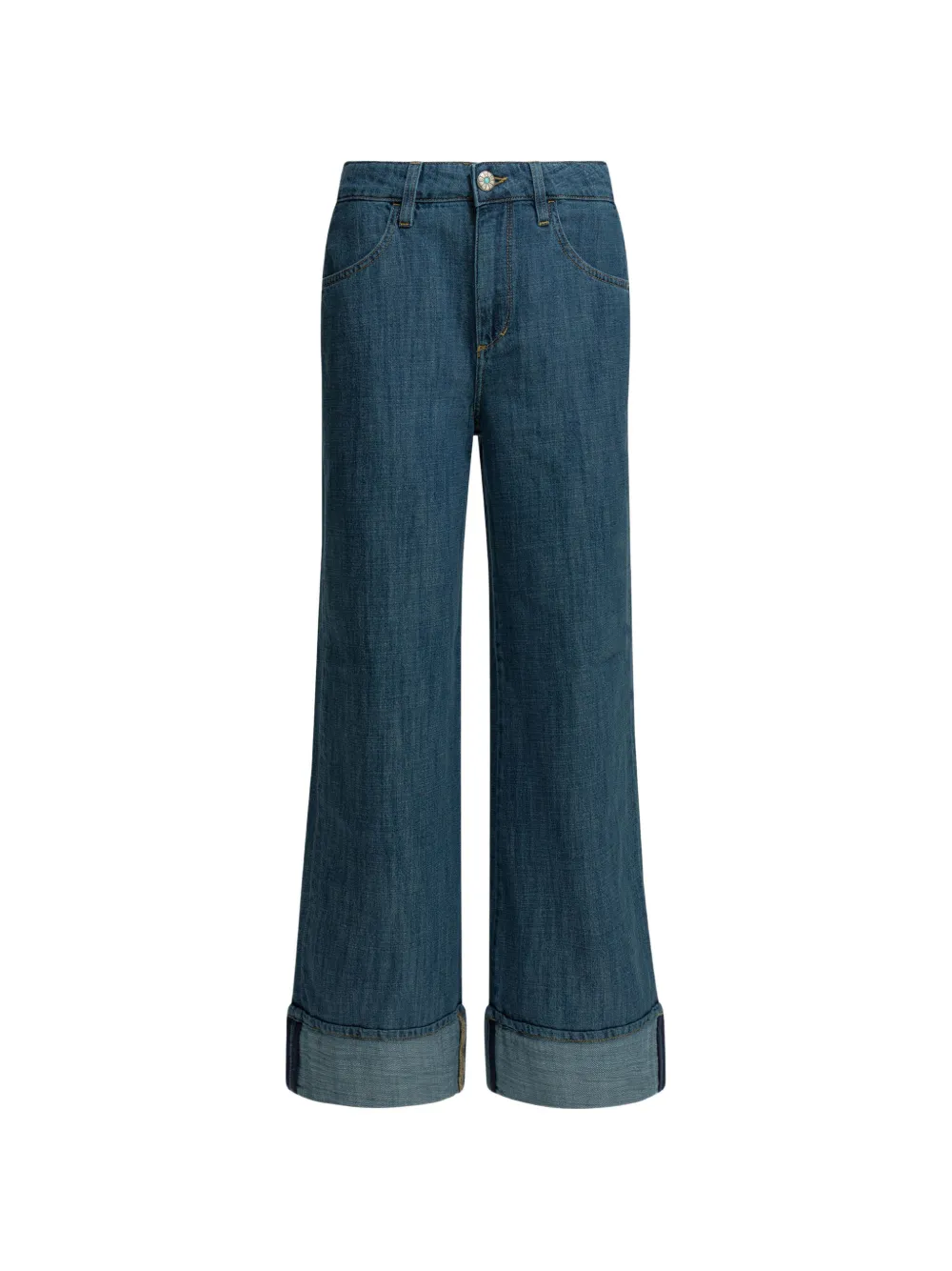 Shaft Jeans belt-loop wide-leg jeans - Blu