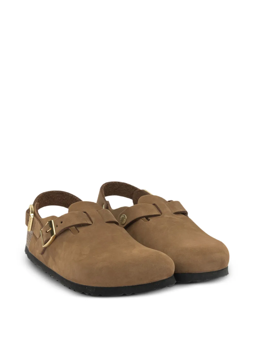 Birkenstock Tokio suède sandalen met gespsluiting Bruin