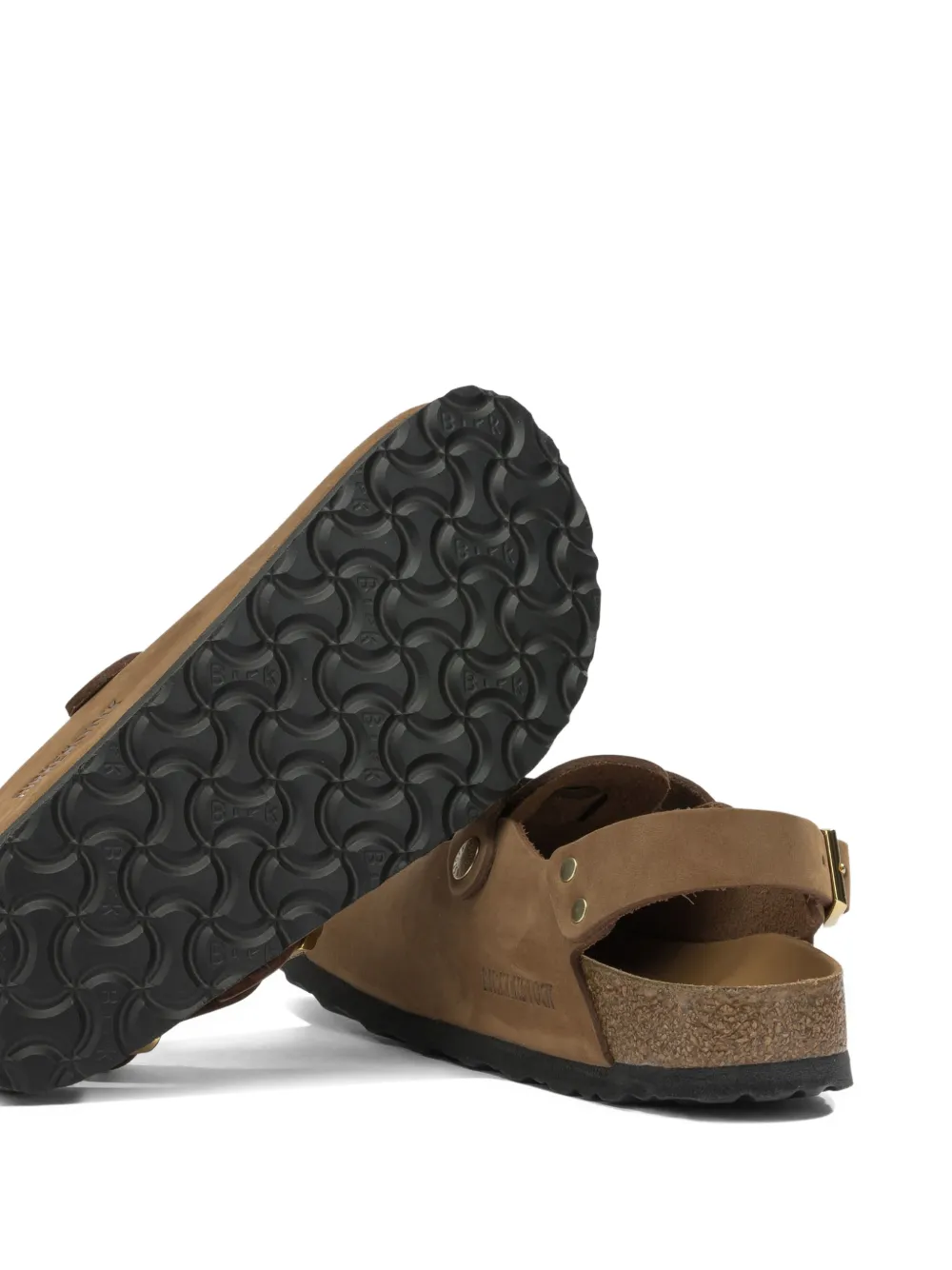 Birkenstock Tokio suède sandalen met gespsluiting Bruin