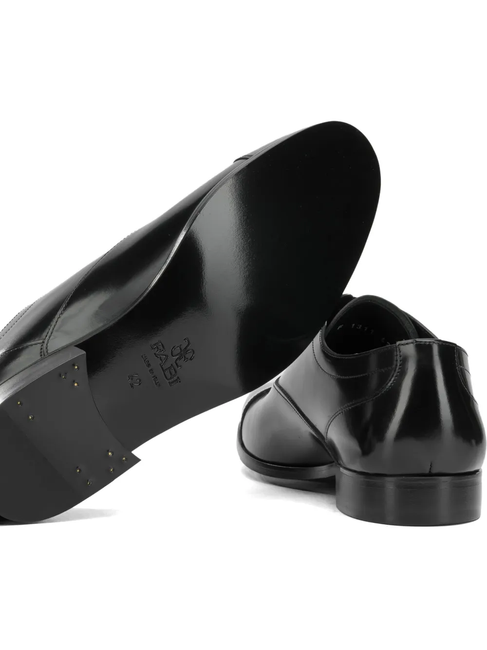 Fabi cap-toe lace-up oxford shoes Zwart