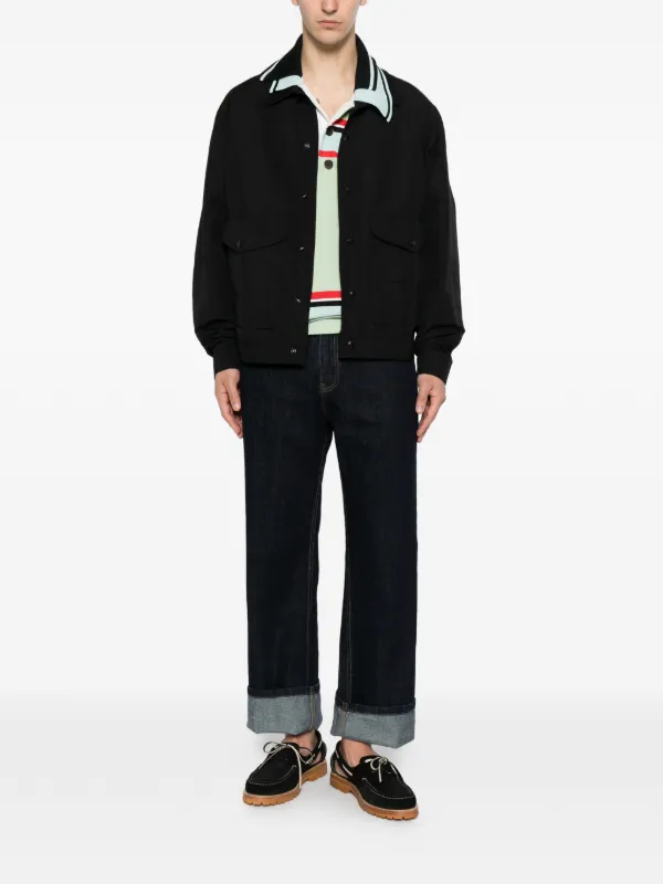 Junya Watanabe MAN パッチポケット オーバーシャツ | ブラック