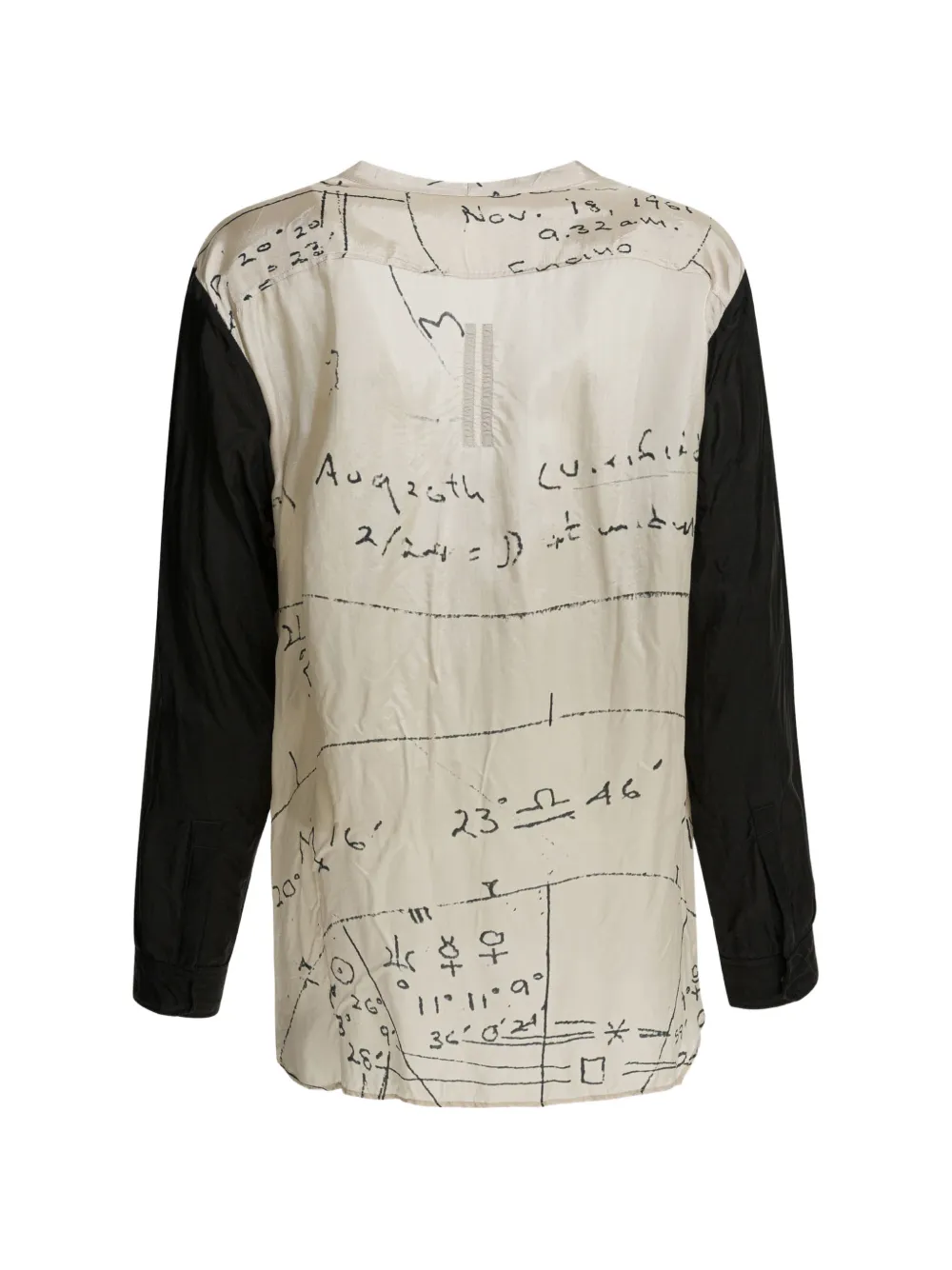 Rick Owens Blouse met print Beige