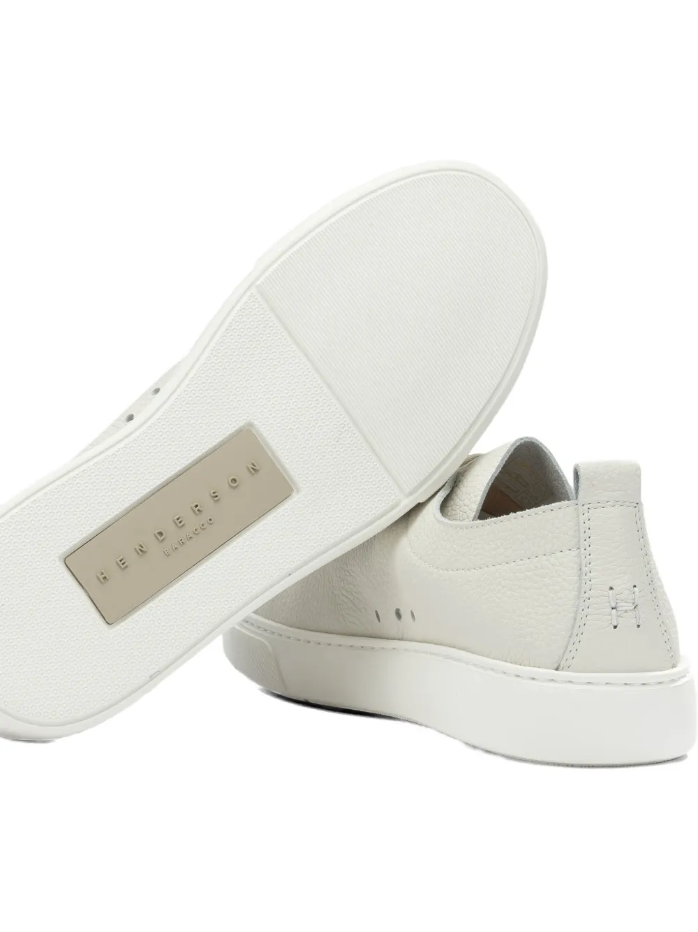 Henderson Baracco Lidia pebbled-leather sneakers Beige