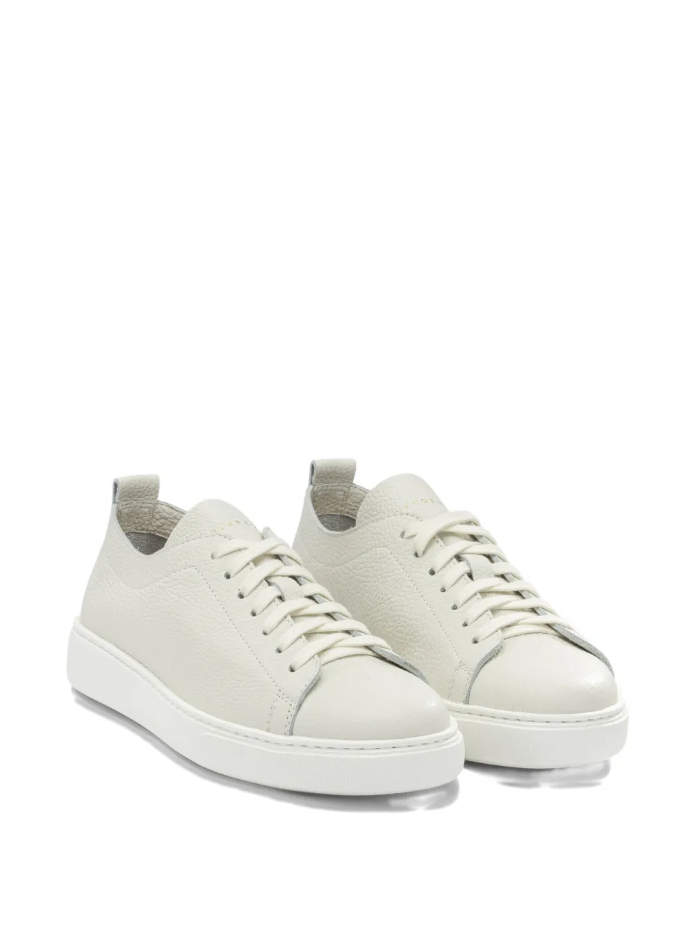Henderson Baracco Lidia pebbled-leather sneakers Beige