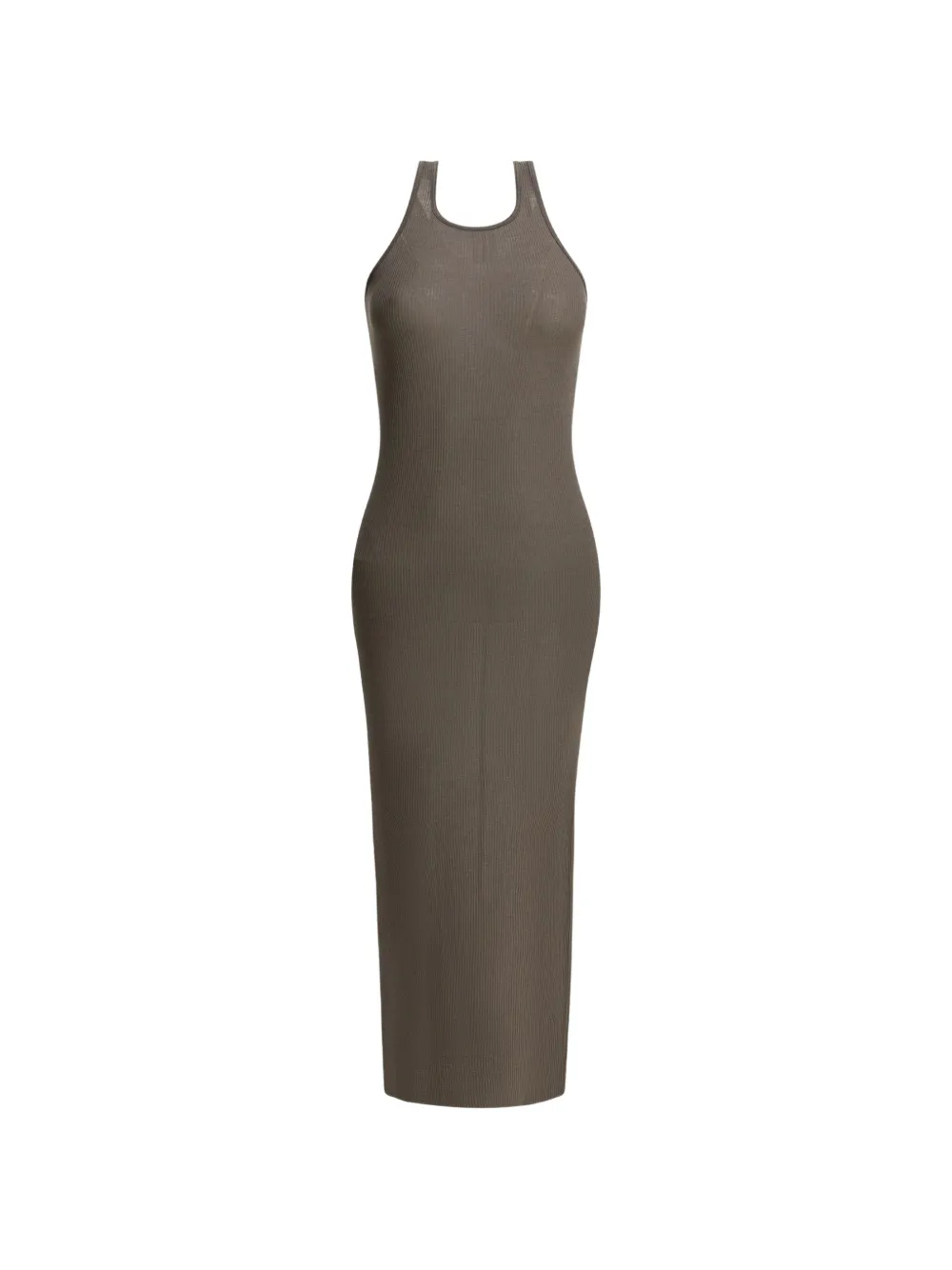 Rick Owens racer-back midi dress - Marrone