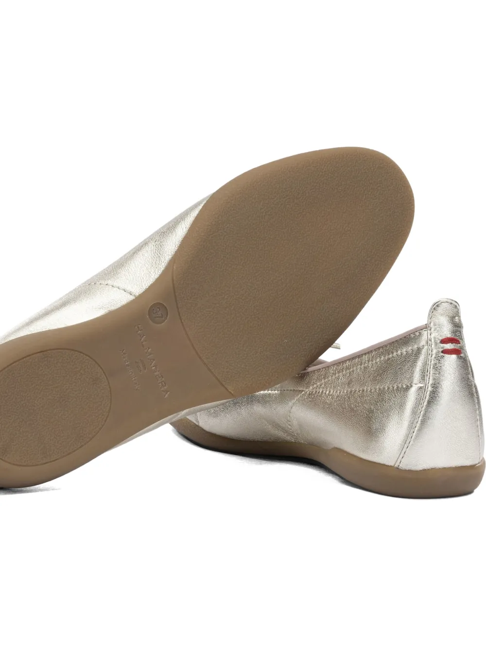 Halmanera Jana metallic lace-up ballet flats