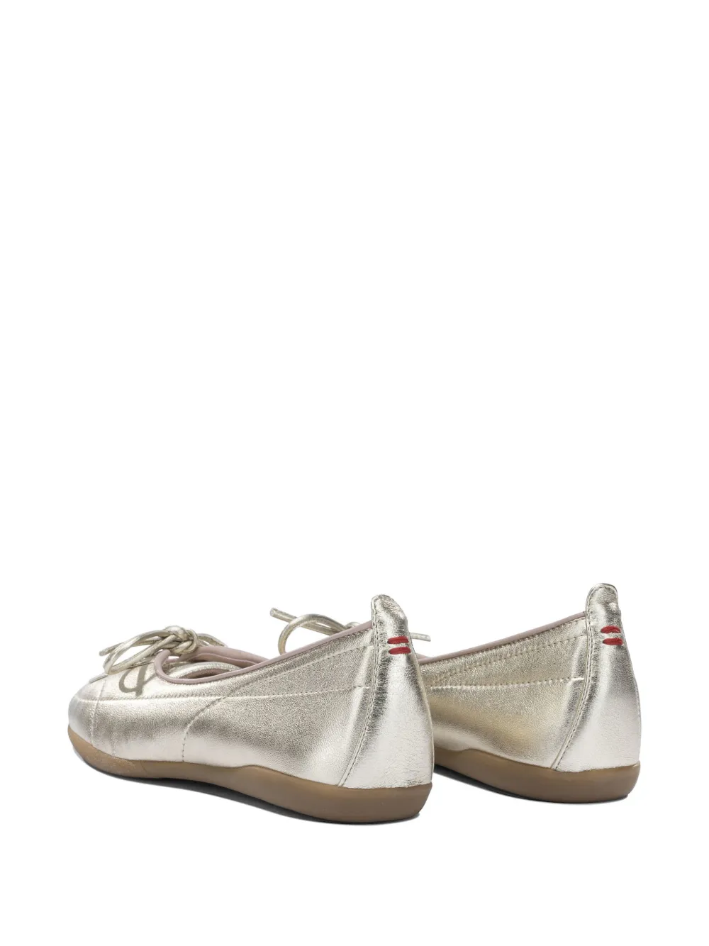 Halmanera Jana metallic lace-up ballet flats